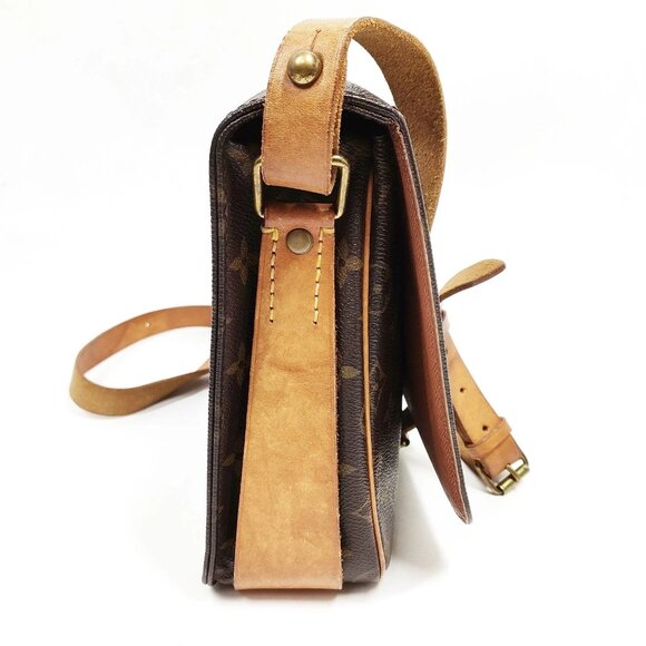 Authentic Louis Vuitton Cartouchiere GM Monogram Shoulder Bag 203-120425 - Picture 3 of 9